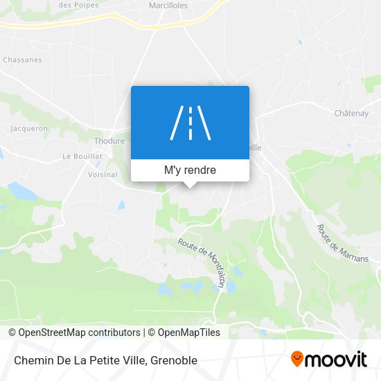 Chemin De La Petite Ville plan