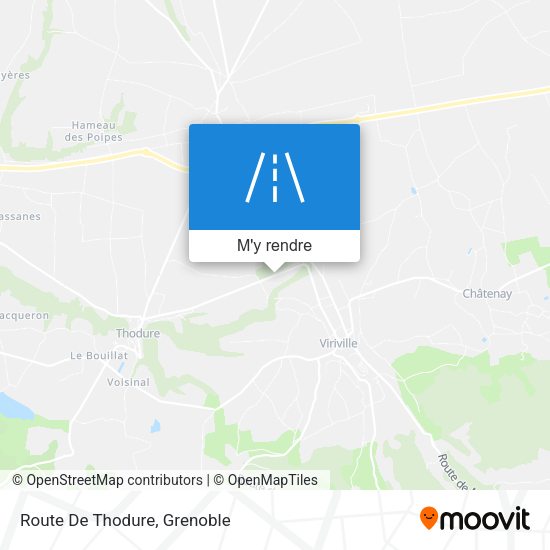 Route De Thodure plan