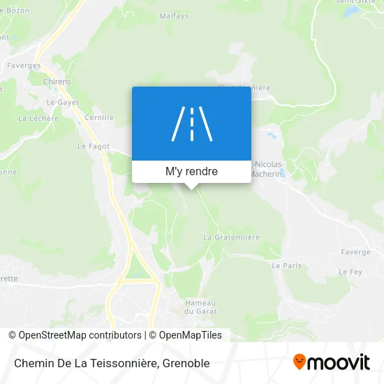 Chemin De La Teissonnière plan