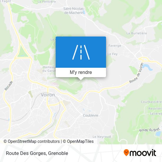 Route Des Gorges plan