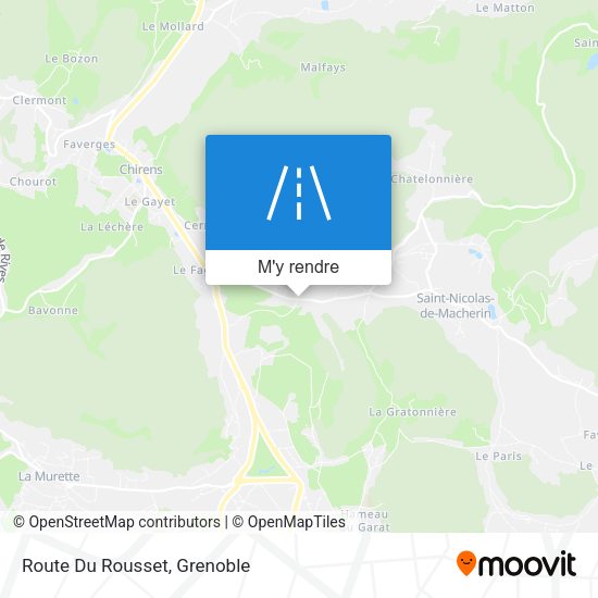 Route Du Rousset plan
