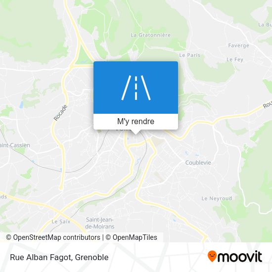 Rue Alban Fagot plan