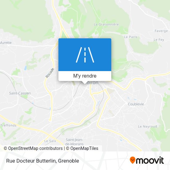 Rue Docteur Butterlin plan
