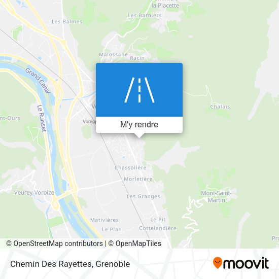 Chemin Des Rayettes plan