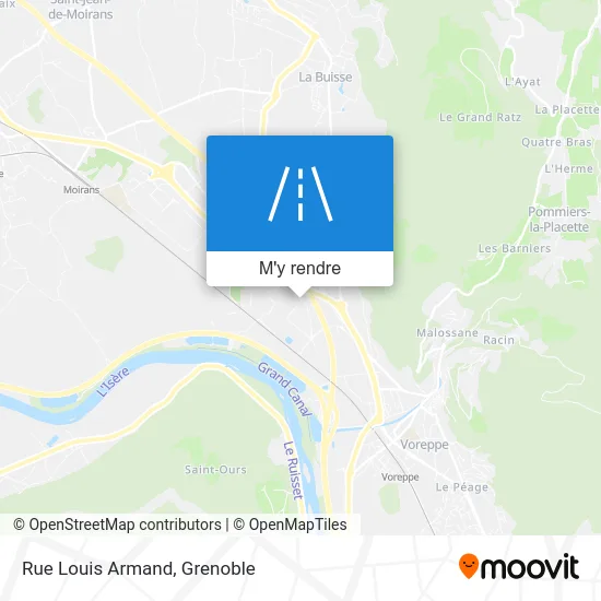 Rue Louis Armand plan