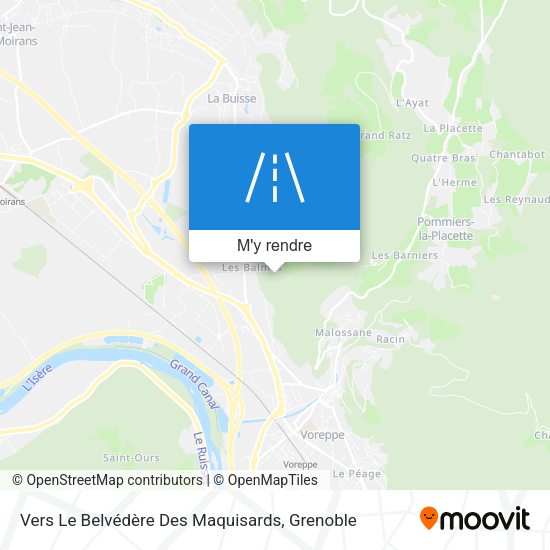 Vers Le Belvédère Des Maquisards plan