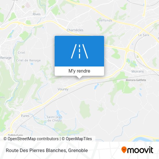 Route Des Pierres Blanches plan