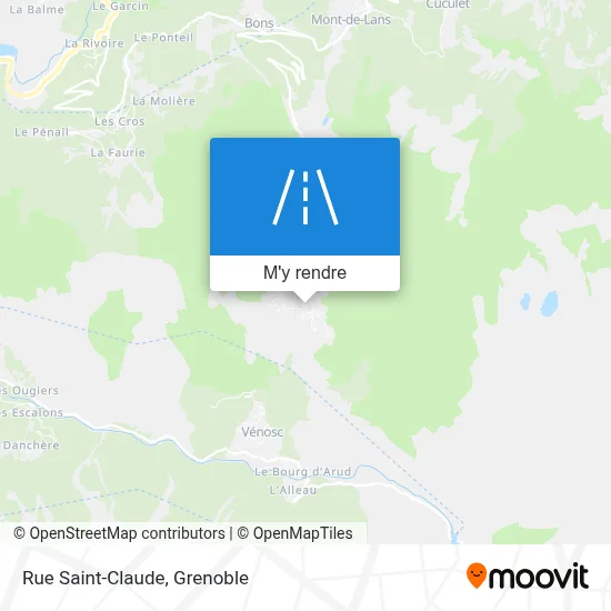 Rue Saint-Claude plan