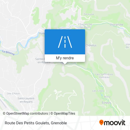 Route Des Petits Goulets plan