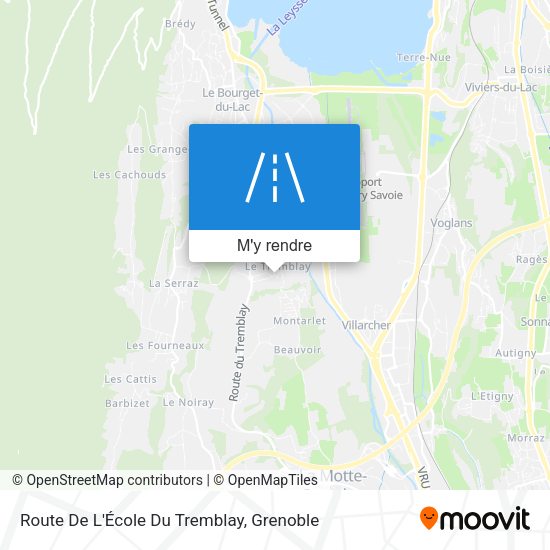 Route De L'École Du Tremblay plan