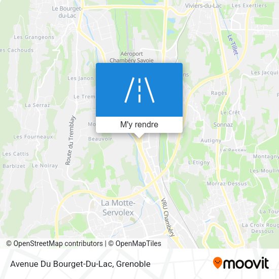 Avenue Du Bourget-Du-Lac plan