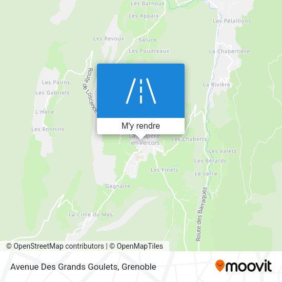 Avenue Des Grands Goulets plan