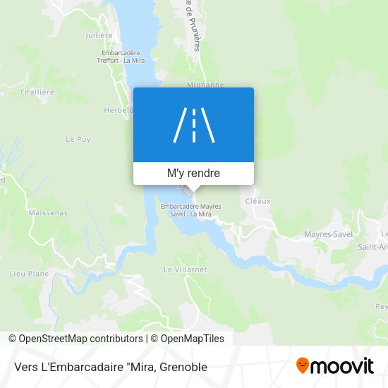 Vers L'Embarcadaire "Mira plan