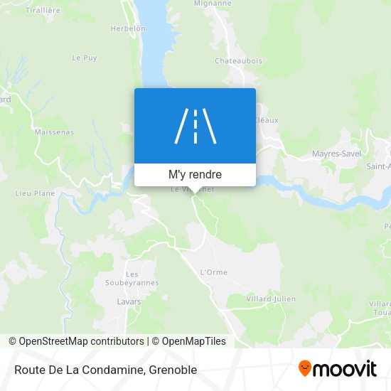 Route De La Condamine plan