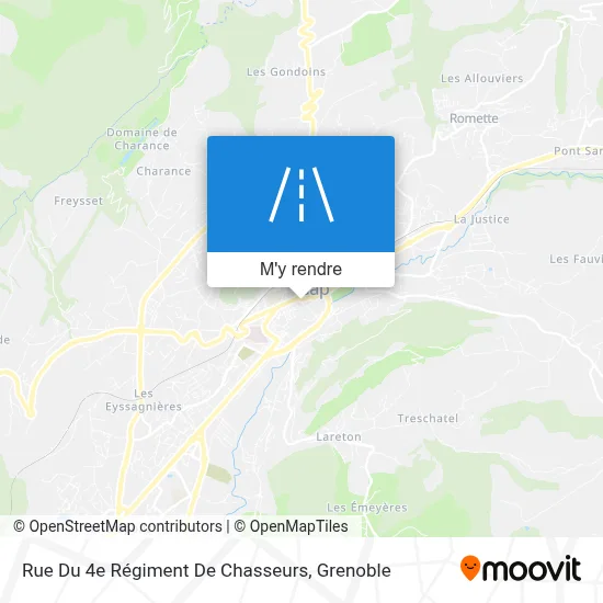 Rue Du 4e Régiment De Chasseurs plan