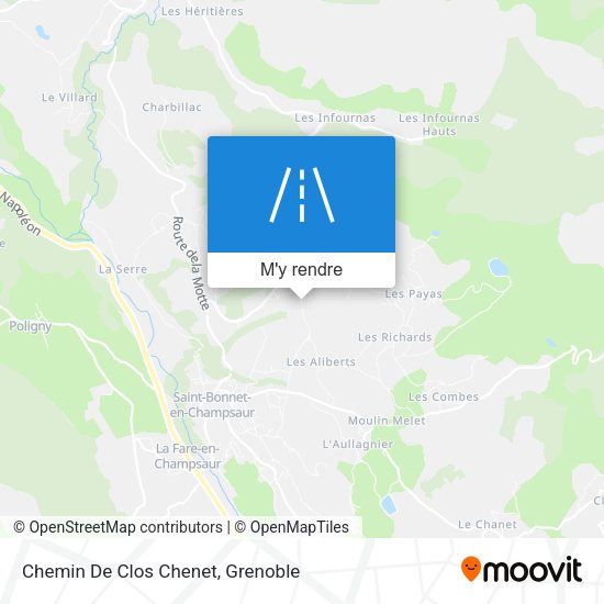 Chemin De Clos Chenet plan