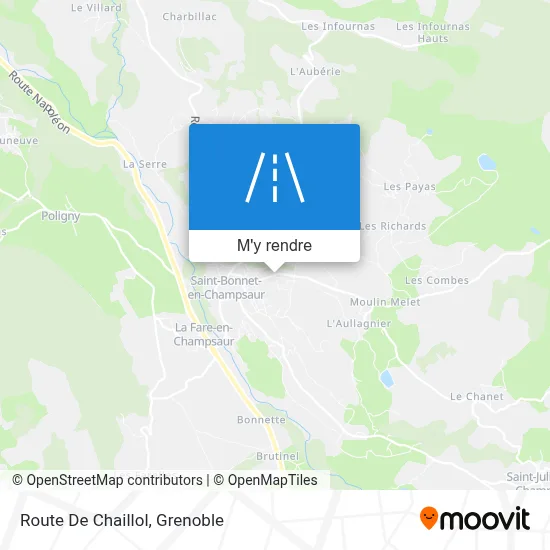 Route De Chaillol plan