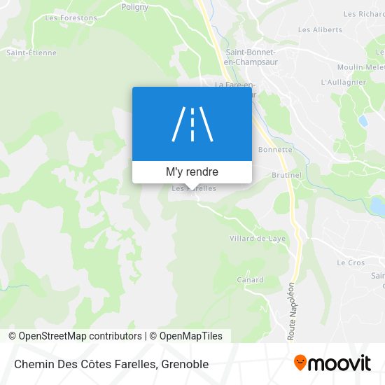 Chemin Des Côtes Farelles plan
