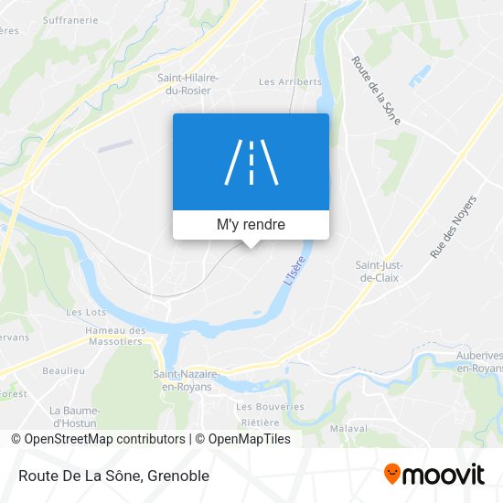 Route De La Sône plan