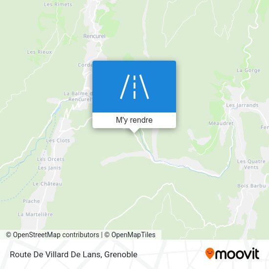 Route De Villard De Lans plan