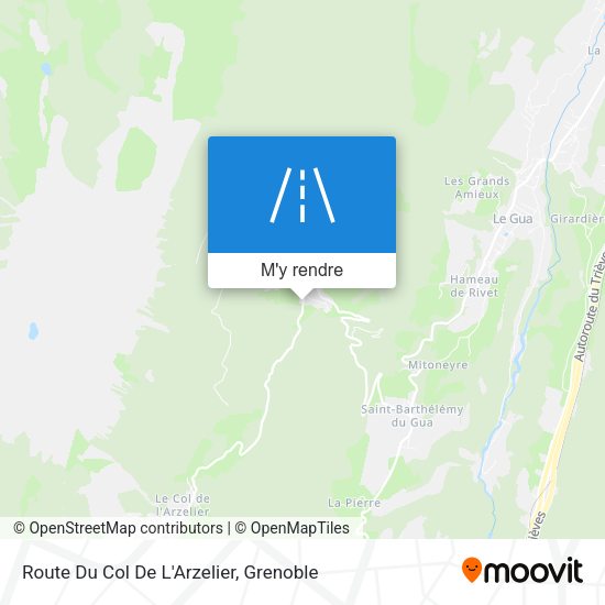 Route Du Col De L'Arzelier plan