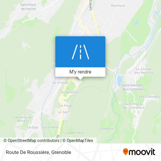 Route De Roussière plan