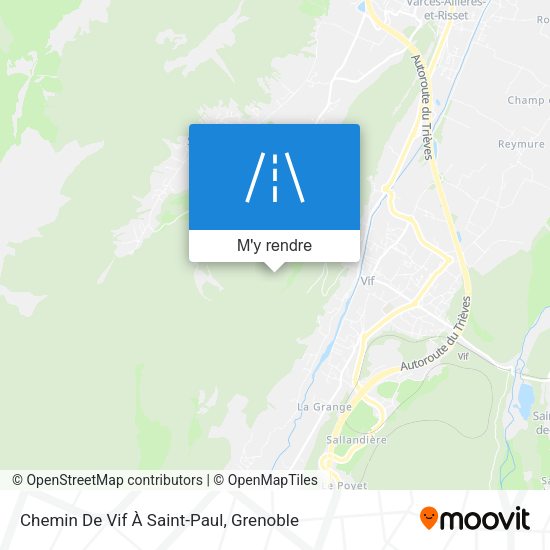 Chemin De Vif À Saint-Paul plan