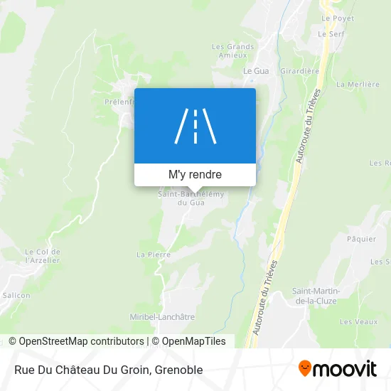 Rue Du Château Du Groin plan