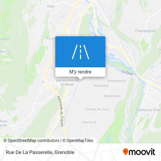 Rue De La Passerelle plan