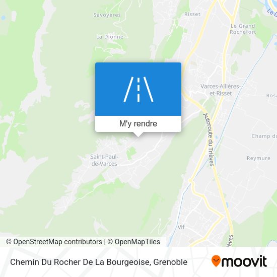 Chemin Du Rocher De La Bourgeoise plan