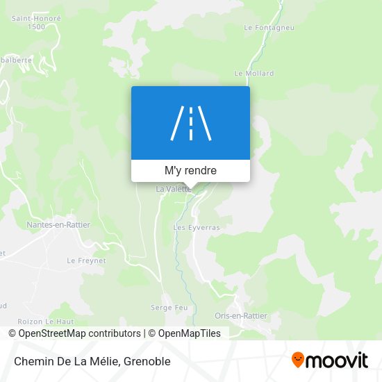 Chemin De La Mélie plan