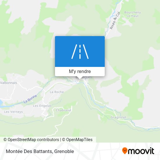 Montée Des Battants plan