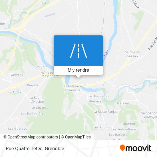 Rue Quatre Têtes plan