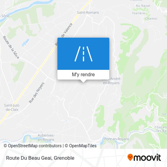 Route Du Beau Geai plan