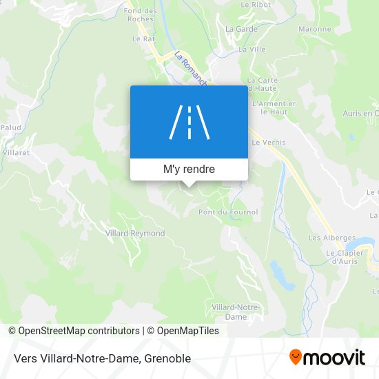 Vers Villard-Notre-Dame plan