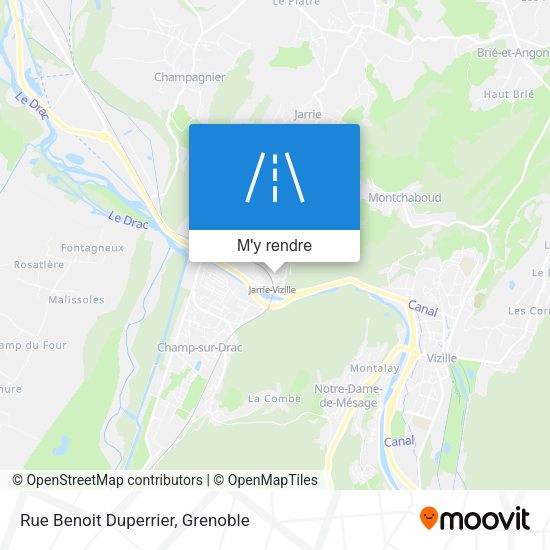 Rue Benoit Duperrier plan