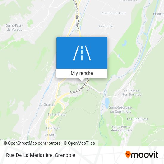 Rue De La Merlatière plan