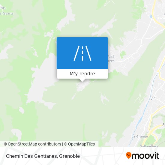 Chemin Des Gentianes plan