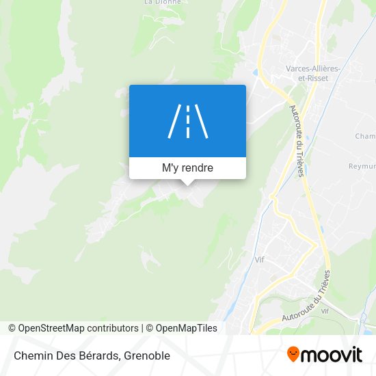 Chemin Des Bérards plan