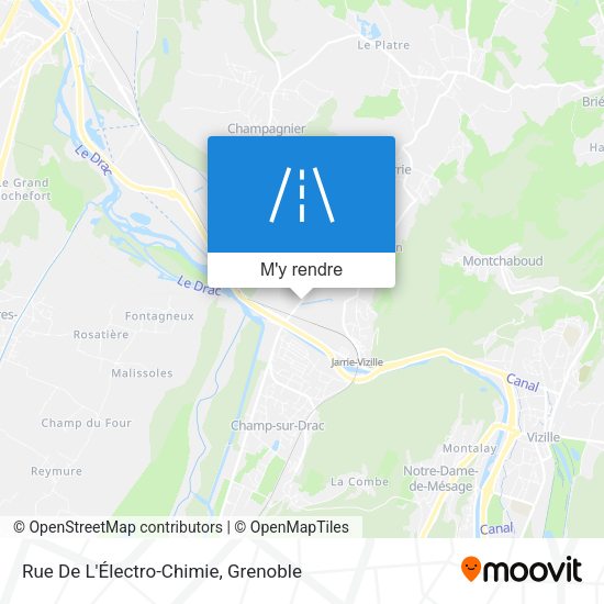 Rue De L'Électro-Chimie plan
