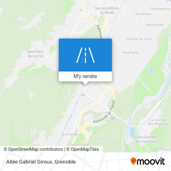 Allée Gabriel Giroux plan