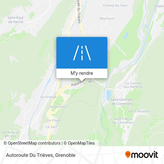 Autoroute Du Trièves plan