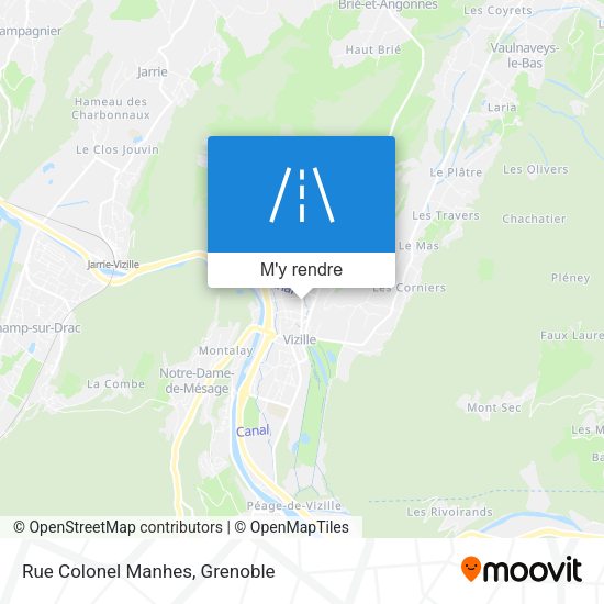 Rue Colonel Manhes plan