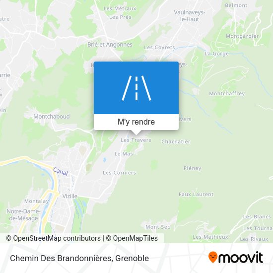 Chemin Des Brandonnières plan