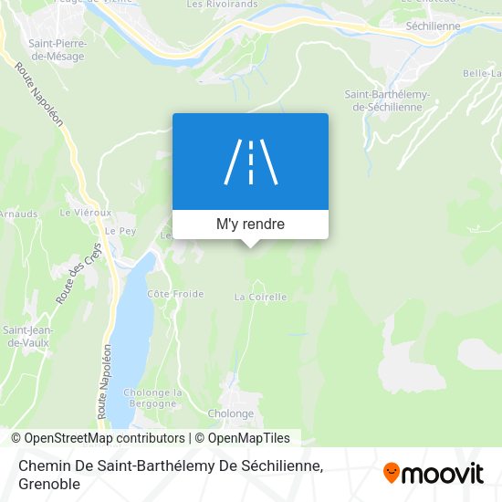 Chemin De Saint-Barthélemy De Séchilienne plan