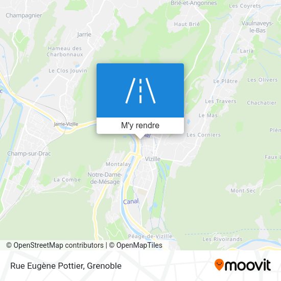 Rue Eugène Pottier plan