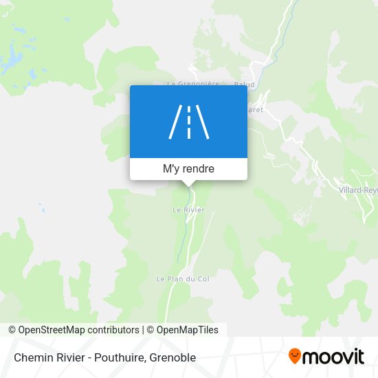 Chemin Rivier - Pouthuire plan