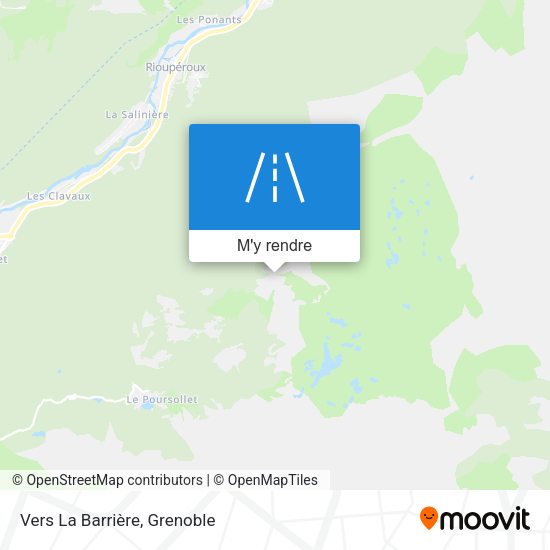 Vers La Barrière plan