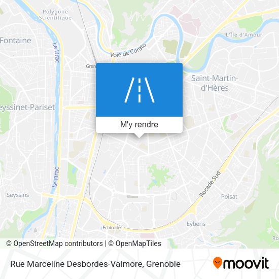 Rue Marceline Desbordes-Valmore plan