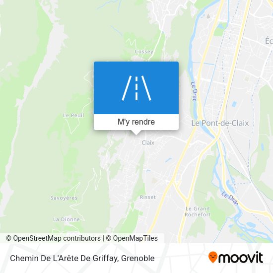 Chemin De L'Arête De Griffay plan